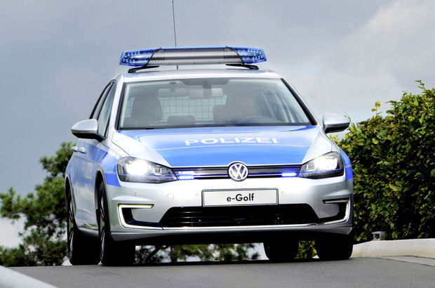Der erste e-Golf als Polizei-Einsatzfahrzeug ist demnächst auf Helgoland unterwegs.