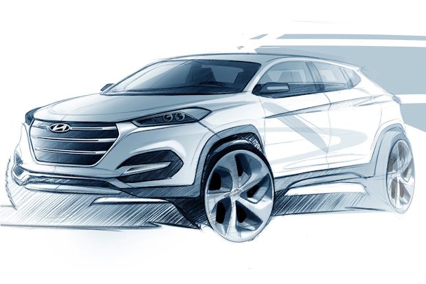 Hyundai präsentiert beim Genfer Autosalon neues Kompakt-SUV Tucson.