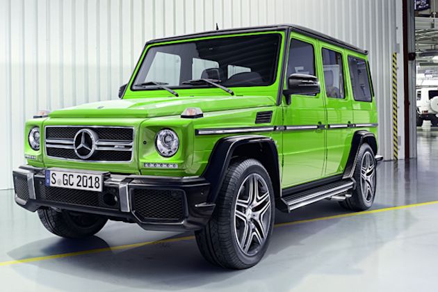 Mercedes legt das Sondermodell AMG G63 "Edition 463" auf. Die Farbe heißt "alien green".