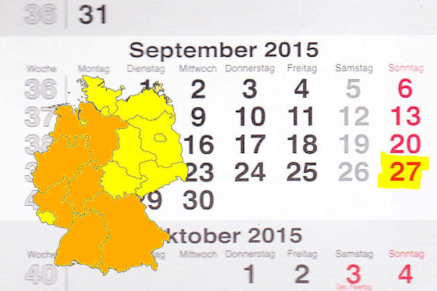 Unsere Kollegen von "Feste & Märkte" haben für den 27.09.2015 insgesamt 150 Orte mit verkaufsoffenem Sonntag zusammengestellt. Am meisten ist NRW beim Sonntagsshopping vertreten.