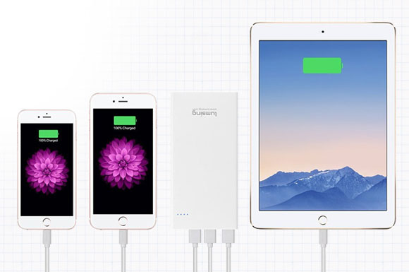 Vom 20.03.2017 bis 27.03.2017 bietet Lumsing 70% Rabatt beim Kauf von 2 weißen Powerbanks.