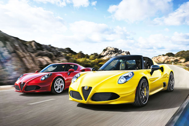 Inspirationen aus dem Rennsport gibt es jetzt beim Alfa 4C portions- und optionsweise.