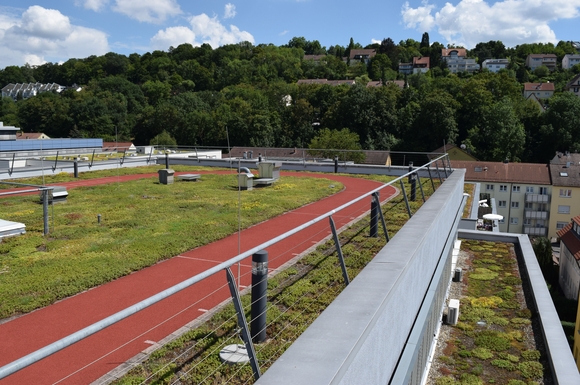 Wenn genug Platz da ist, können Dächer sogar als Sport- und Freizeitfläche genutzt werden.