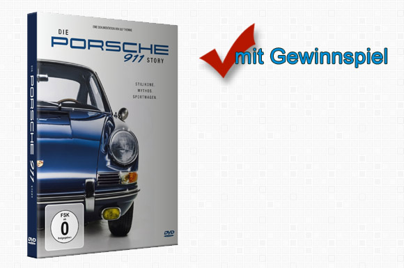 Seit dem 29.04.2016 git es die Dokumentation "Die Porsche 911 Story" auf DVD und als VoD. Wir verlosen 3 Exemplare der DVD.