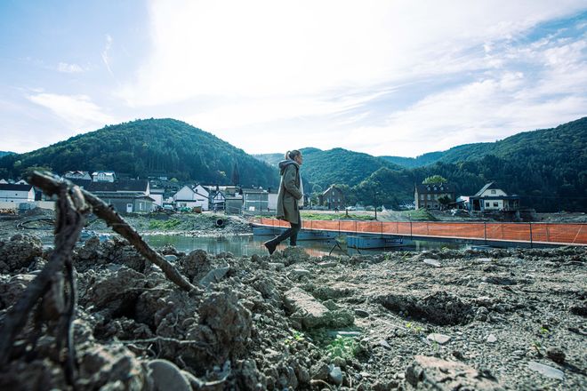 Im rheinland-pfälzischen Rech (Landkreis Ahrweiler) zerstörte das Hochwasser im Juli 2021 etliche Existenzen.