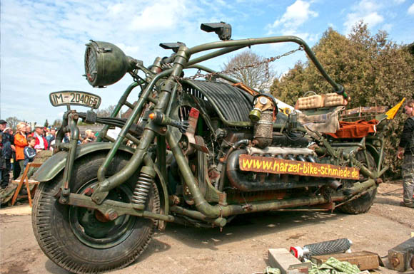 Das schwerste Motorrad der Welt wiegt fünfeinhalb Tonnen.