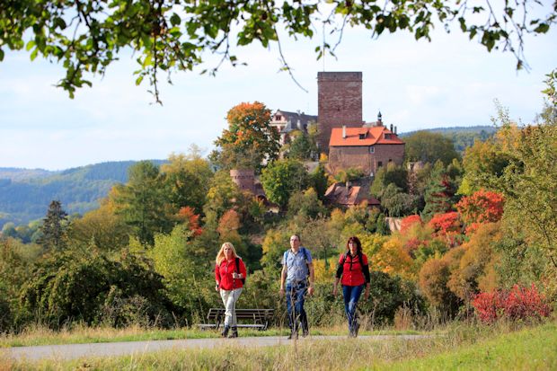 Die malerisch über der Tauber thronende Gamburg ist nur eine von vielen Sehenswürdigkeiten in der Ferienlandschaft Liebliches Taubertal.