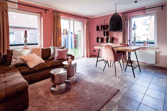 Die Ferienwohnung "Rote Grütze" auf Amrum wurde von der Home Stagerin professionell eingerichtet.