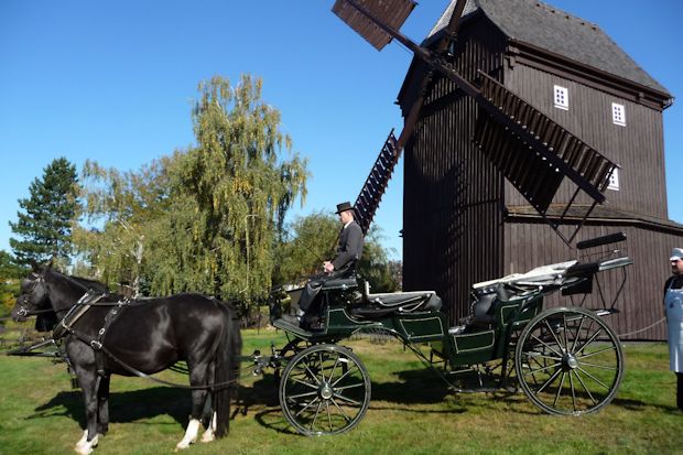 Als "Erste Sächsische Hochzeitsmühle" hat die holzverkleidete Bockwindmühle in Oderwitz eine neue Aufgabe erhalten. Noch bis in die 1970er Jahre mahlte sie Getreide.