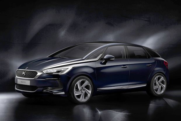 Der neue DS 5 besitzt eine unverwechselbare Silhouette – sowohl in der Front- als auch in der Profil- und Rückansicht.
