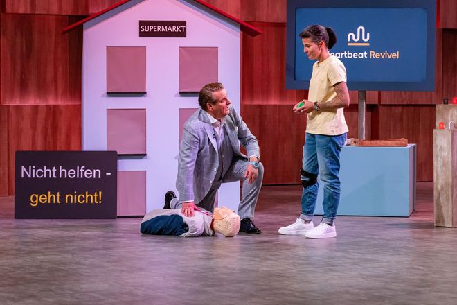 Heartbeat Revivel stellt sich am Montag, den 16.03.2026, bei &bdquo;Die H&ouml;hle der L&ouml;wen&ldquo; vor.