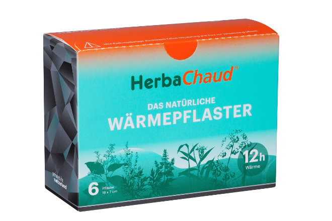 Das natürliche Wärmepflaster HerbaChaud gibt es jetzt auch in Deutschland.