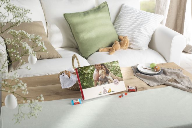Süße Überraschungen gehören zu Ostern einfach dazu. Eine individuelle Gestaltung mit eigenen Fotos sorgt dafür, dass das Geschenk noch lange in Erinnerung bleibt.