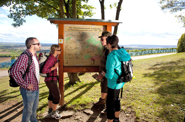 Mehr als 500 Kilometer beschilderte Wanderwege warten im HeilbronnerLand darauf, erkundet zu werden.