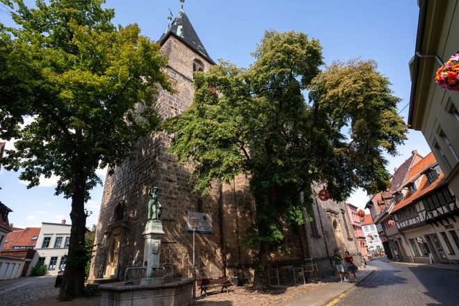 30 Jahre Kulturkirche: In der Blasiikirche in Quedlinburg finden seit 1994 Ausstellungen, Konzerte und Kleinkunstabende statt.