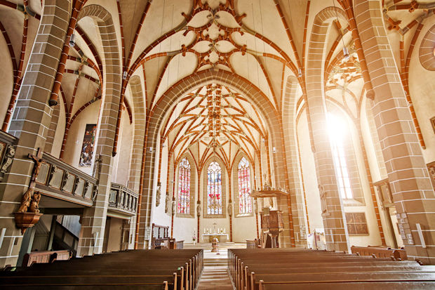 Die Stadtkirche St. Georg in Schmalkalden: Hier predigte der Reformator Martin Luther.