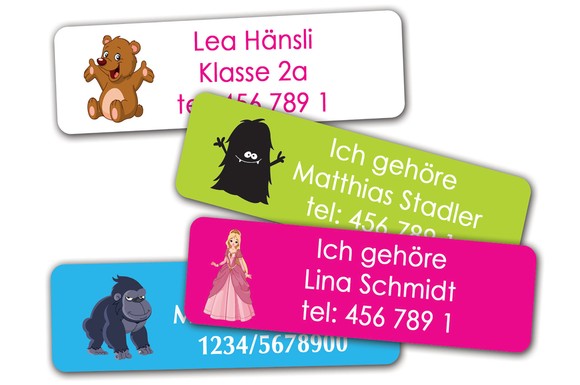 Dank individueller Namenssticker behalten ABC-Schützen auch im Trubel einen guten Überblick über ihre eigenen Dinge.