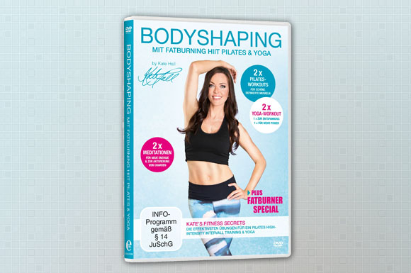 Neue DVD "Bodyshaping mit Fatburning HIIT Pilates & Yoga" von Fitness- und Yogaexpertin Kate Hall
