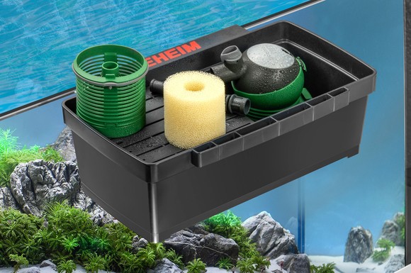 Die MultiBox dient als praktische Ablage und Depot direkt am Aquarium bei Pflegearbeiten und Aquascaping.