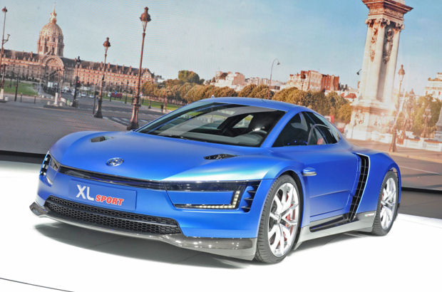 Die VW-Sportwagenstudie XL Sport ist ein Blickfang auf dem Pariser Autosalon.