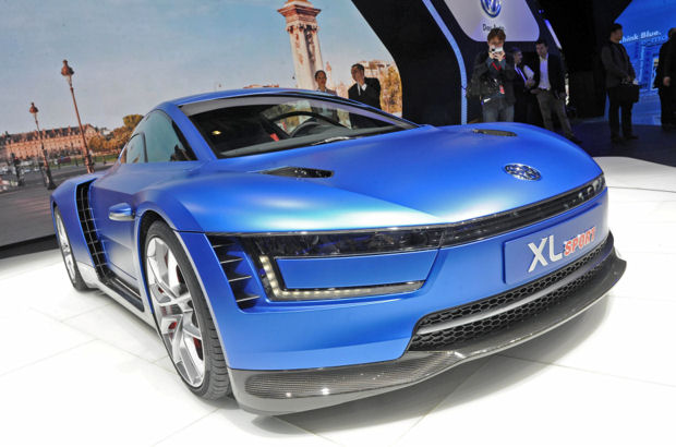 Die VW-Sportwagenstudie XL Sport ist ein Blickfang auf dem Pariser Autosalon.