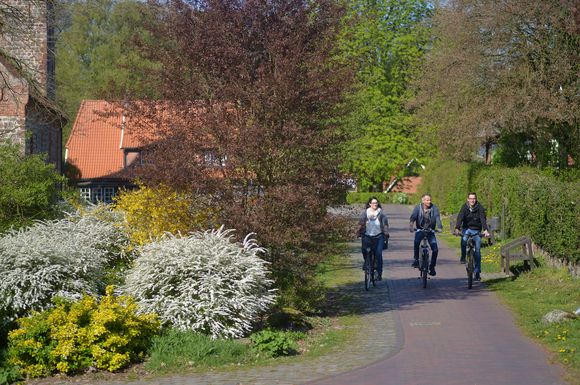 Auf über 1.000 Kilometern Radwanderrouten gibt es im größten Naturpark Niedersachsens viel zu entdecken.