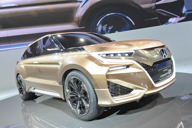 Honda testet mit dem massiv designten Crossover-Conceptcar D chinesisches Käuferinteresse.