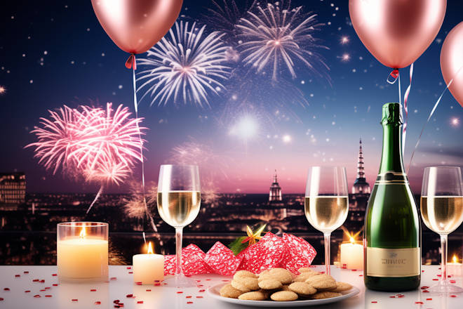 Vielerorts wird traditionell mit einem Glas Sekt auf das Neue Jahr angestoßen.