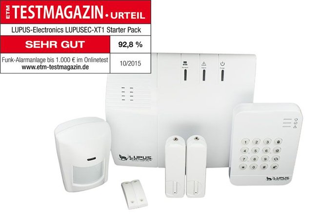 Hilft, Einbrüche zu verhindern: Das LUPUSEC-XT1 Starter Set von LUPUS-Electronics