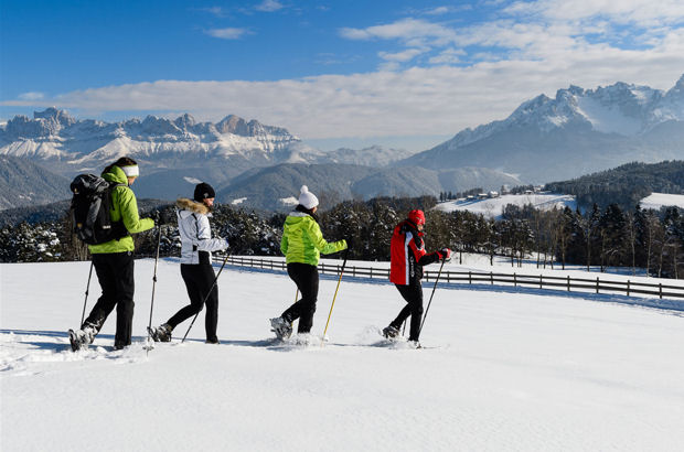 Naturgenuss erwartet Schneefreaks im Eggental auch abseits von Pisten und Loipen.