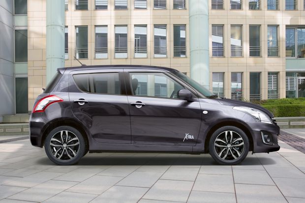Der Cityflitzer Suzuki Swift als Sondermodell "X-TRA", hier in Amethyst-grau.