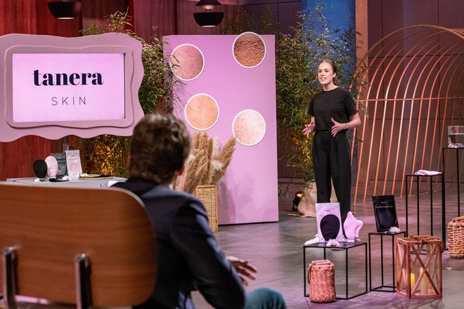 Gr&uuml;nderin Isabelle Stortz ist mit Tanera Skin am 06.04.2026 bei &bdquo;Die H&ouml;hle der L&ouml;wen&ldquo; auf VOX zu sehen.