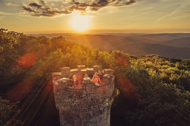 Die Aussicht vom 18 Meter hohen Katzenbuckelturm ist herrlich.