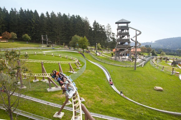 Die Sommerrodelbahn im Freizeitpark am Egidi-Buckel ist ein Höhepunkt für alle Kinder.