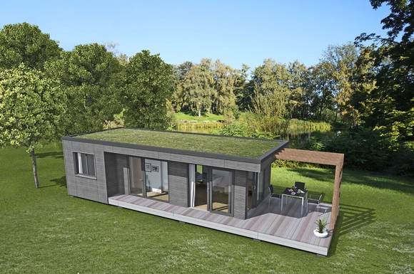 Innen minimalistisch, außen trotzdem eine großzügige Terrasse: Auch so kann der Trend zum Downsizing ausgelebt werden.