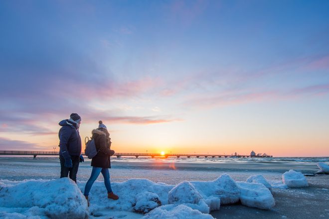 Pulsiert in der warmen Jahreszeit noch das Leben in Grömitz am Meer, so ist es im Winter ruhiger und besinnlicher am Ostseestrand.