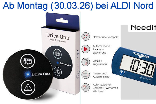 Dank der Typgenehmigung durch das Kraftfahrt-Bundesamt ist die Needit elektronische Parkscheibe Park Mini ein rechtssicherer Begleiter, w&auml;hrend der Drive One Verkehrswarner aufgrund der geltenden StVO-Einschr&auml;nkungen rechtlich umstritten bleibt.